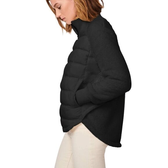 Bernardo NWT Roundabout High Low Puffer Jacket Black Size S - Picture 5 of 13